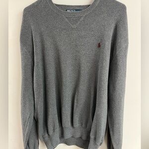 Polo Sweater - XL, Gray, gently worn